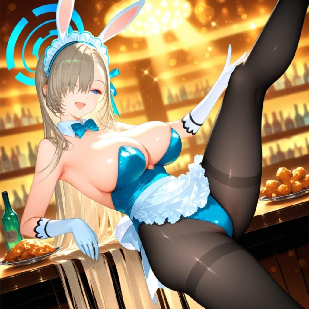 BarCatでバニーコスプレ人妻達唐揚げダンス