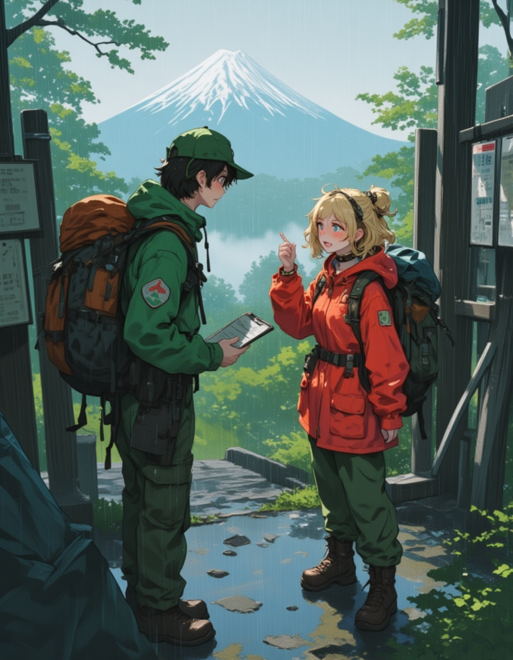 カッパ娘の富士山入山チェック：こちらが推奨装備