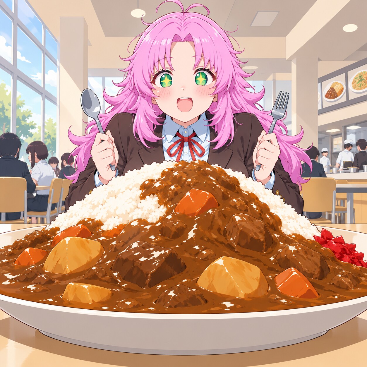 学食カリィ！ | の人気AIイラスト・グラビア