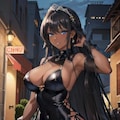 黒ドレス褐色姉妹 2枚目