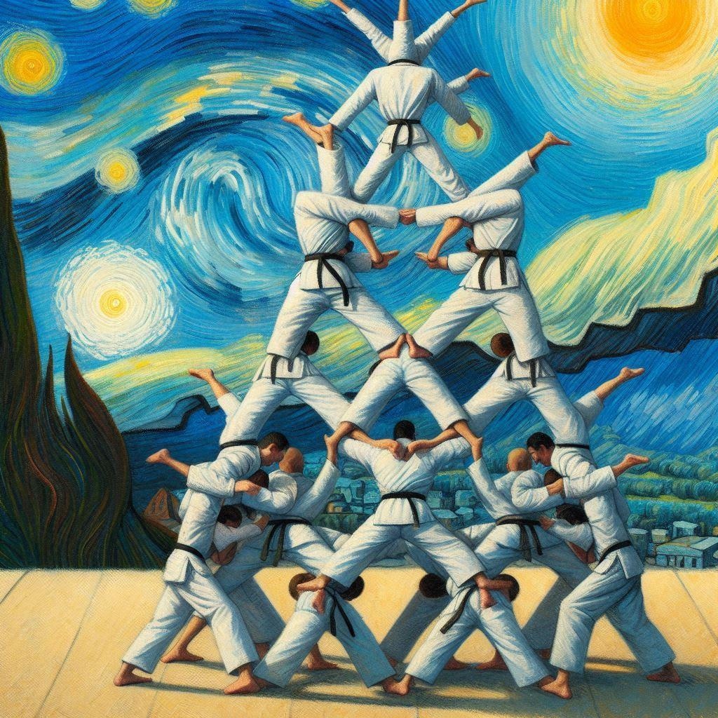 組体操とピラミッドを組み合わせた全く新しい格闘技