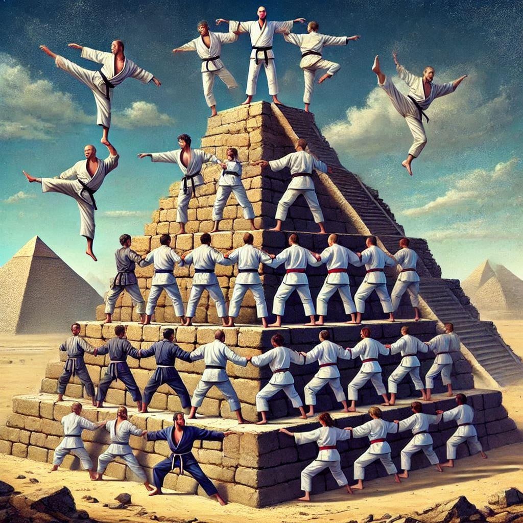 組体操とピラミッドを組み合わせた全く新しい格闘技