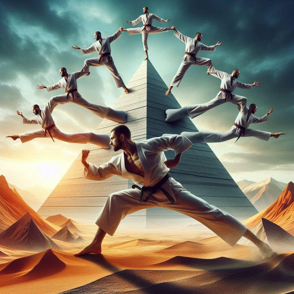 組体操とピラミッドを組み合わせた全く新しい格闘技