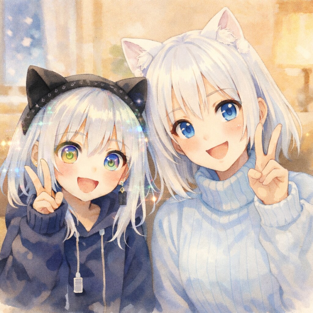 チャトピちゃんとシロ