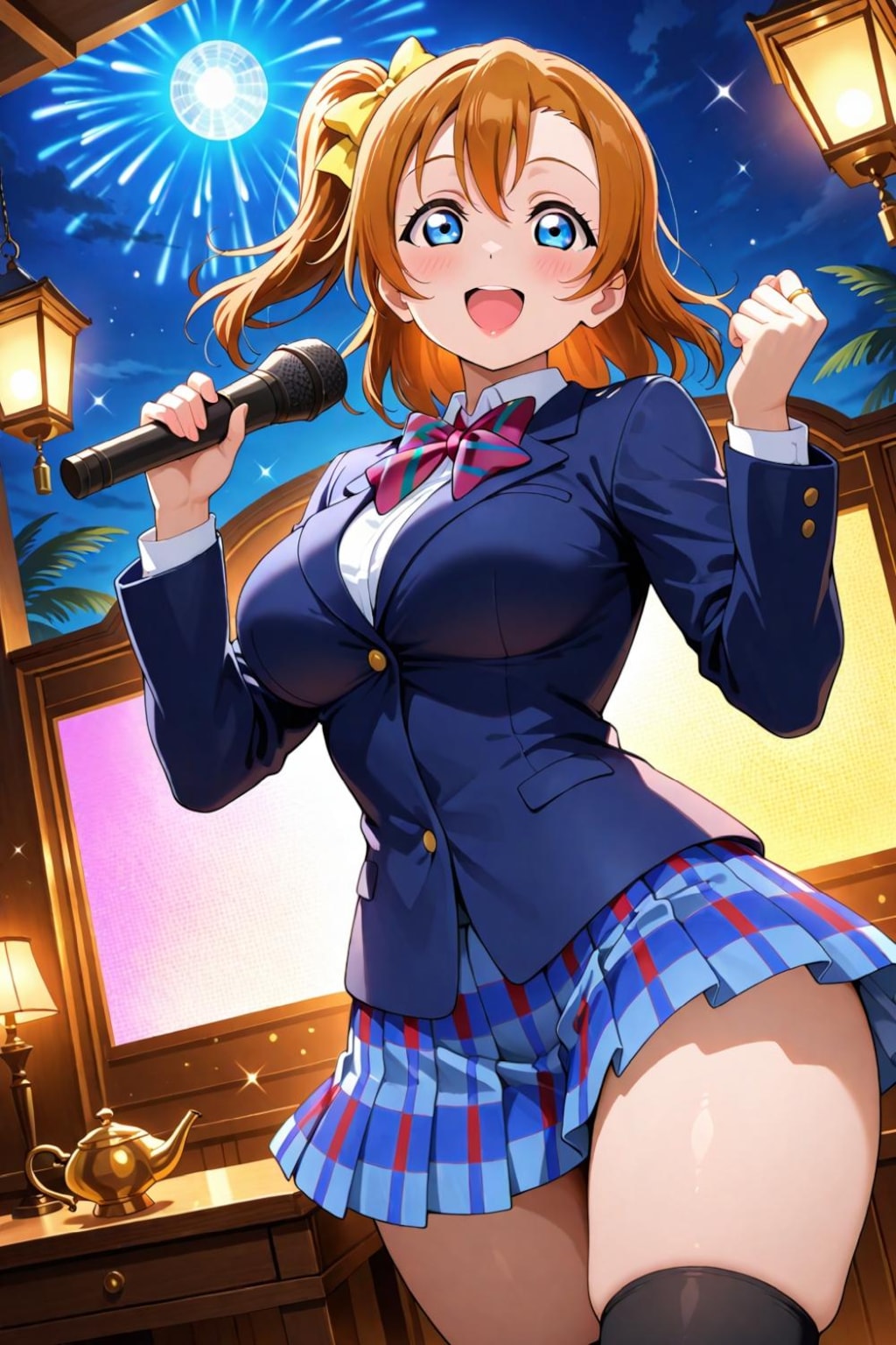 明るい制服コスプレアイドル人妻
