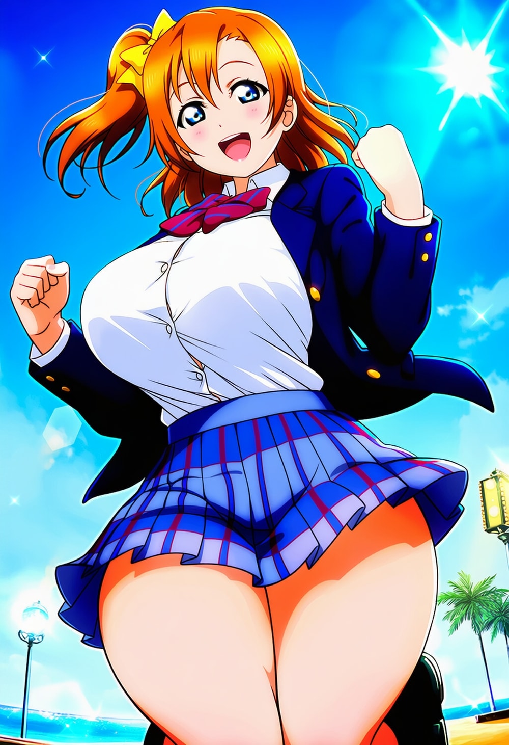 明るい制服コスプレアイドル人妻 | の人気AIイラスト・グラビア