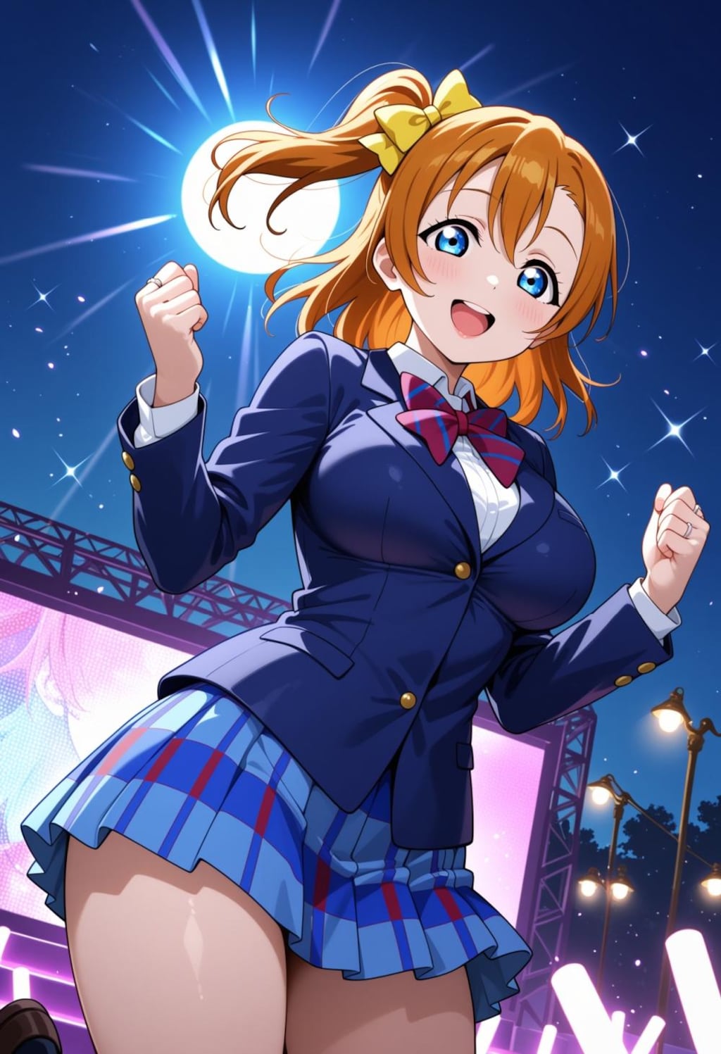 明るい制服コスプレアイドル人妻