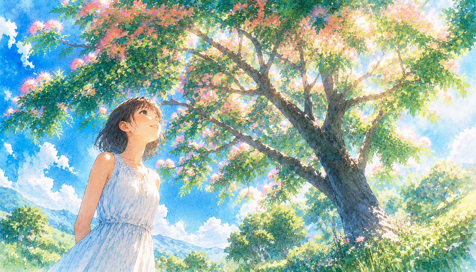 誕生花　0715 ネムノキ