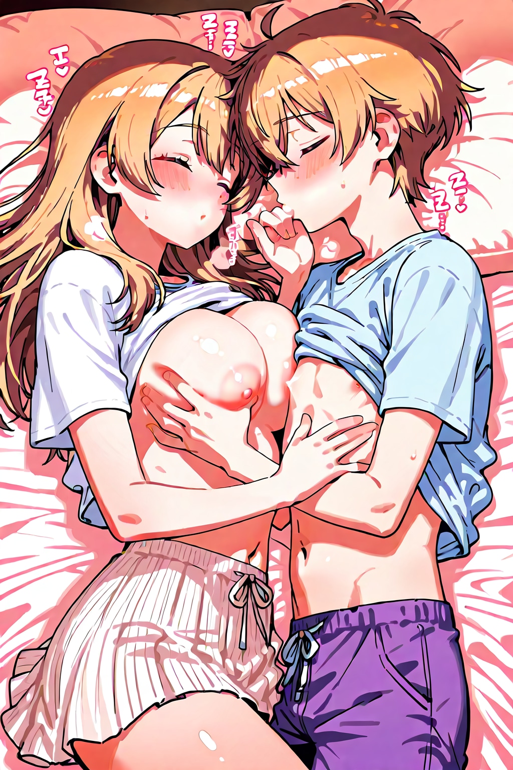 眠っているお姉ちゃんに… ⑦ 「姉ちゃん…起きてる？」『眠てるよ～むにゃむにゃ』
