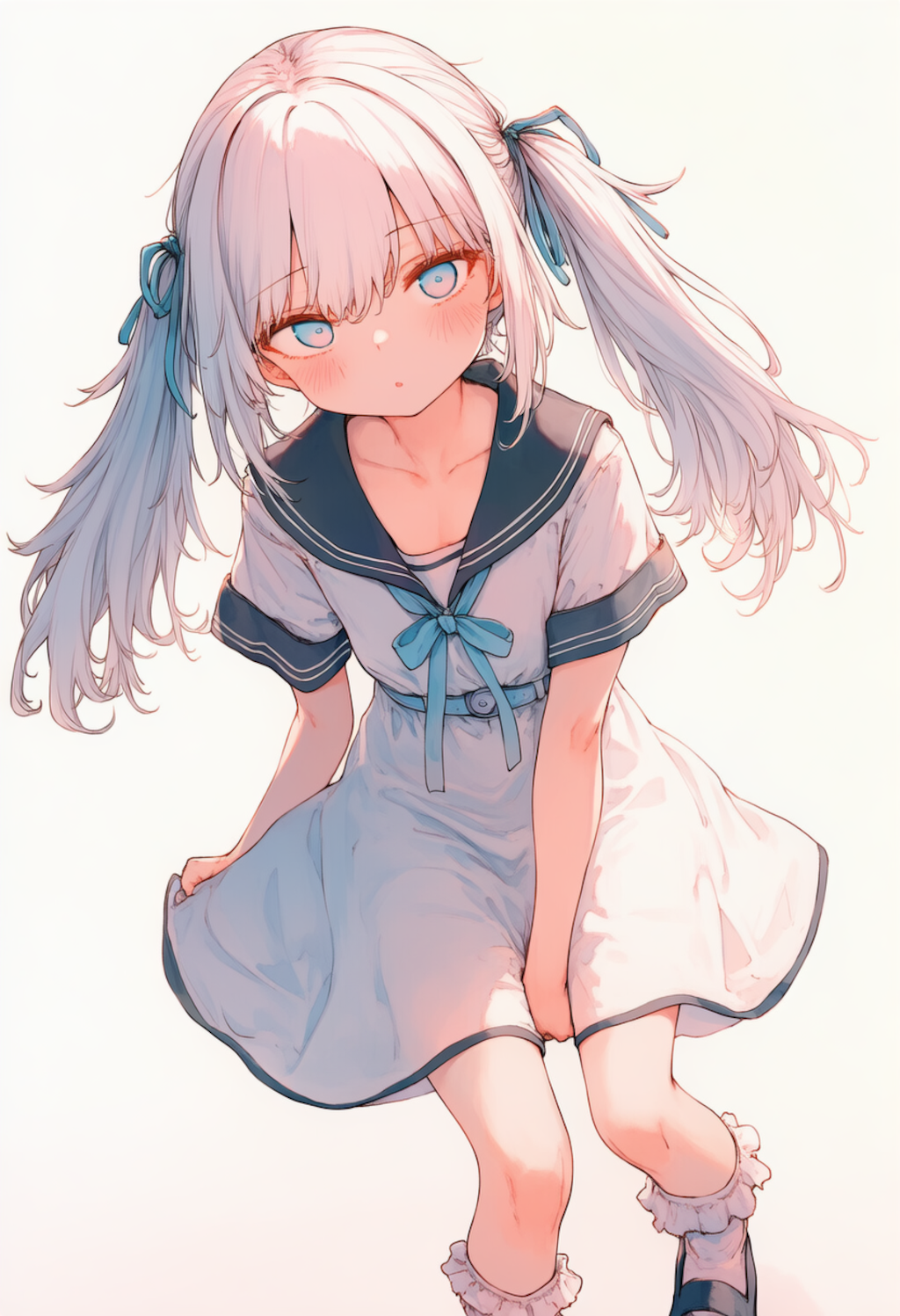セーラーワンピースとかいう可愛すぎる私服_0604