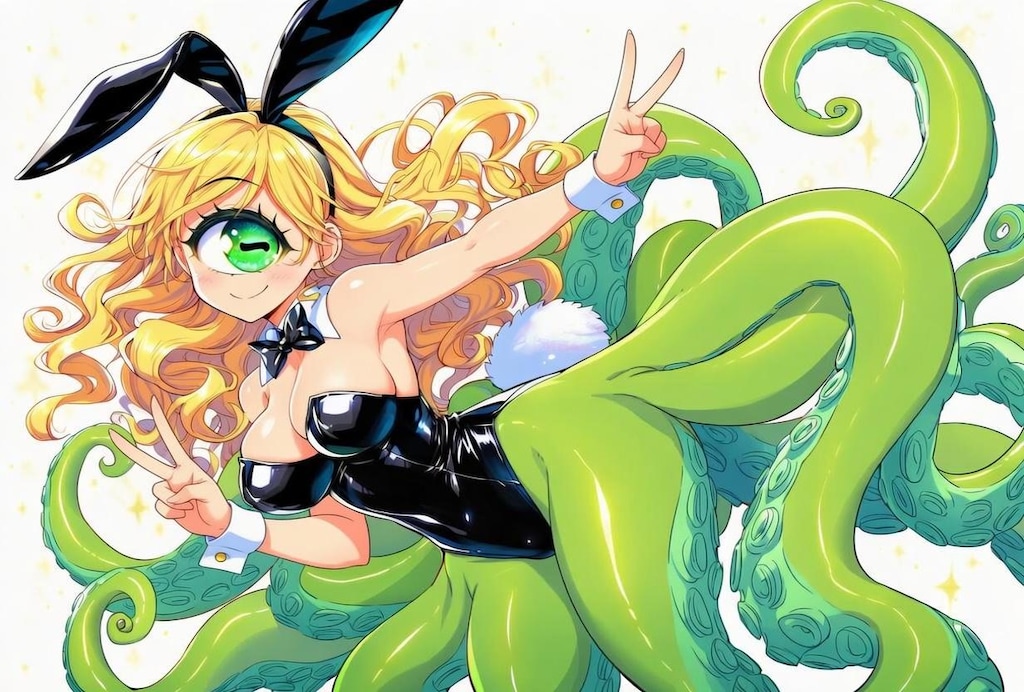 単眼スキュラ　金髪バニー