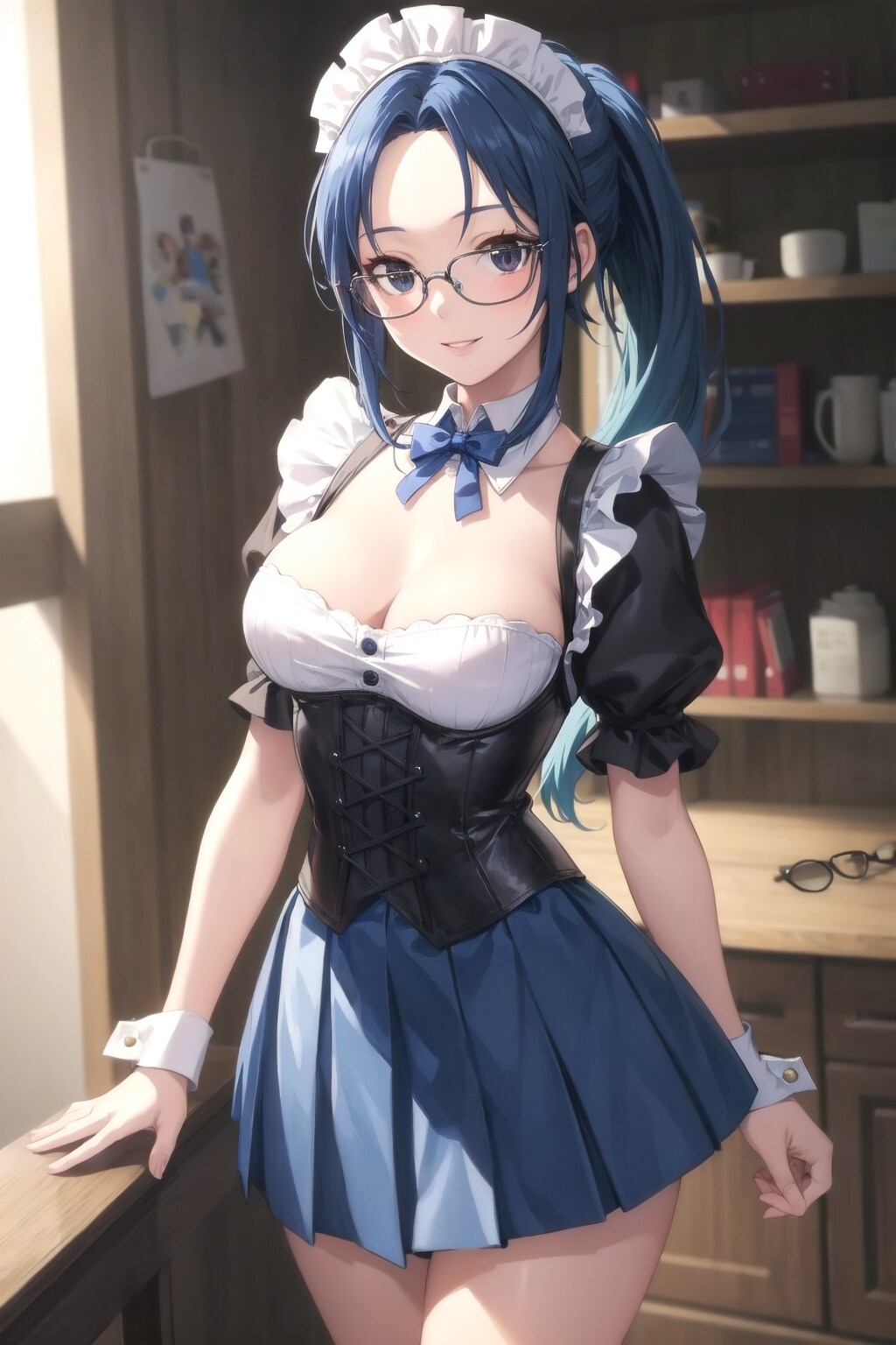 眼鏡メイドさん
