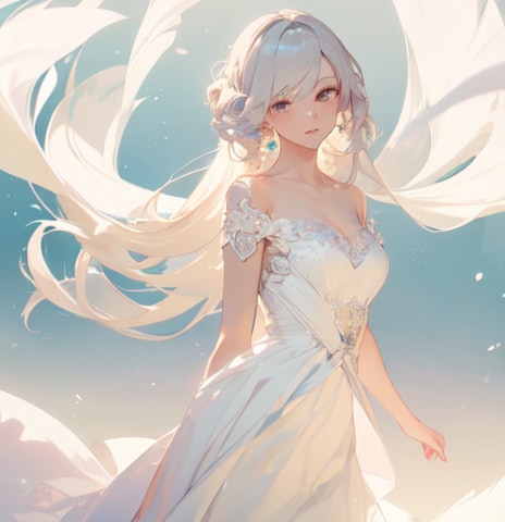 純白のドレス | の人気AIイラスト・グラビア