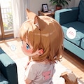 しっぽがとまってくれなくてはずかしくなったわんこ 2枚目