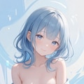 水色髪少女 5枚目