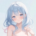 水色髪少女 2枚目