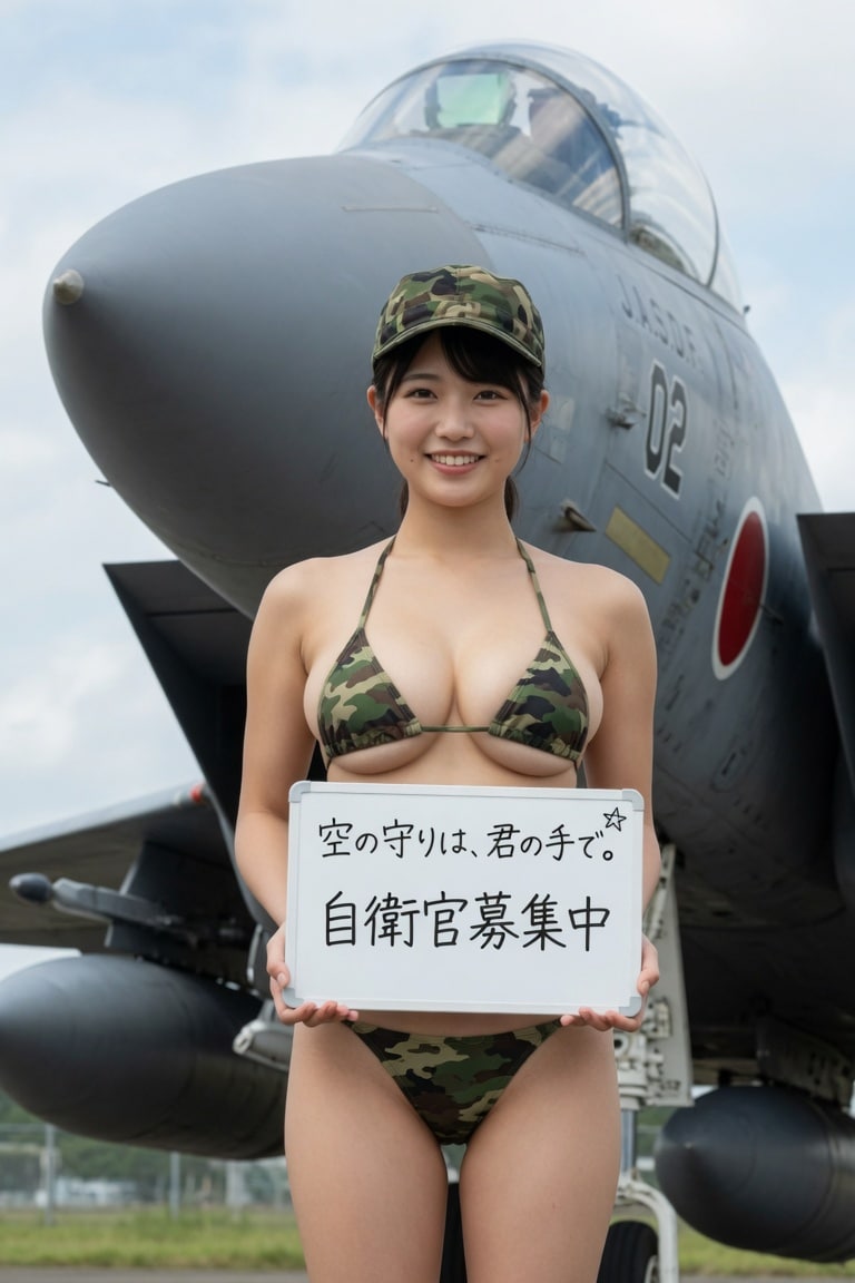 ２７日の女性航空自衛官　Grok