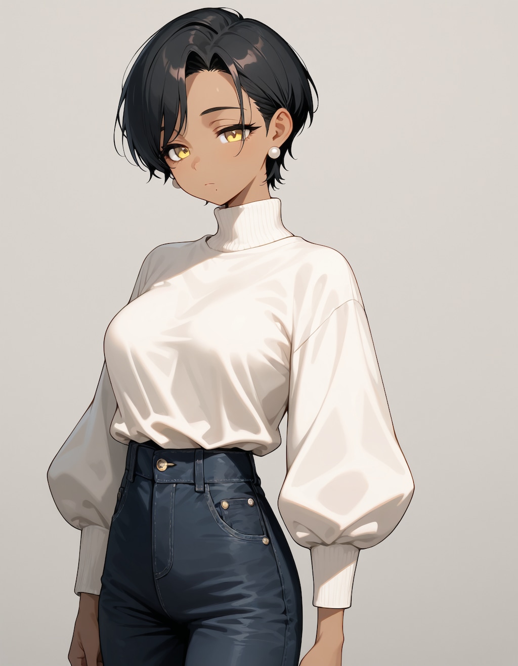 褐色ショートお姉さん