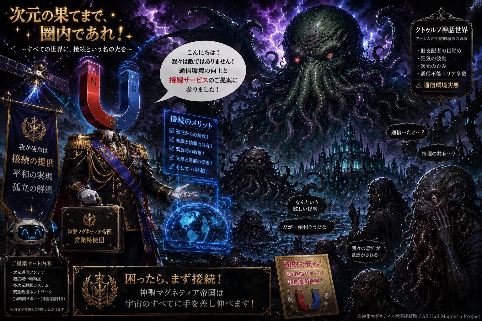 コズミックホラーの世界へ営業特使を派遣🧲⚡️
