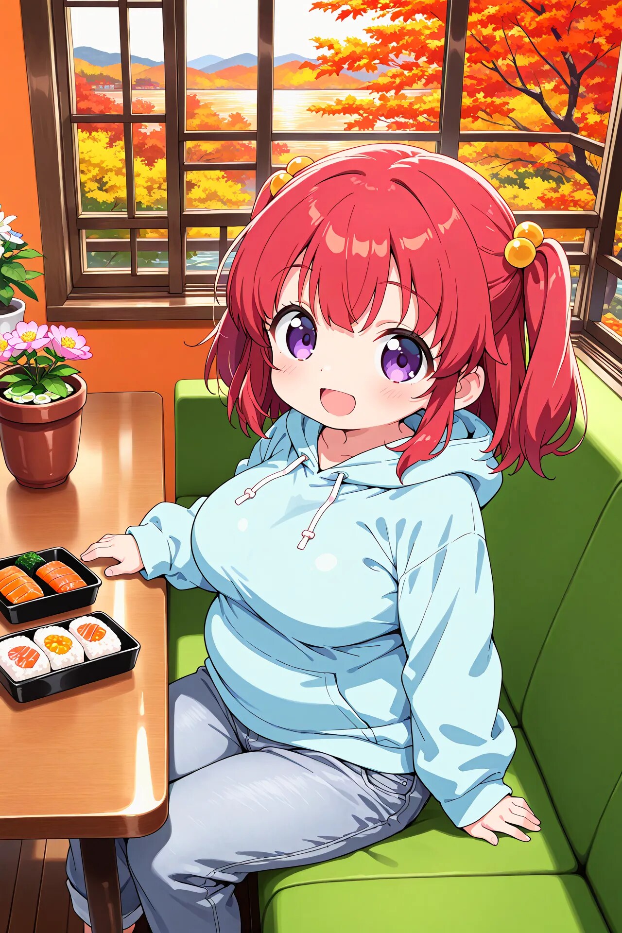 ファミレスグルメ・めぐみちゃん | の人気AIイラスト・グラビア