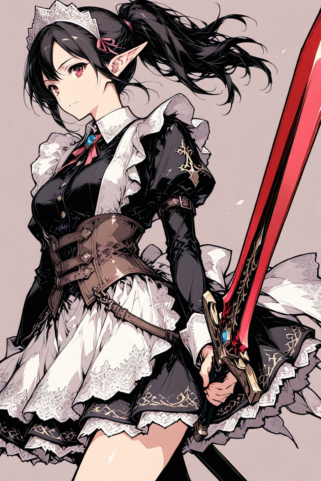 エルフでメイドで騎士で