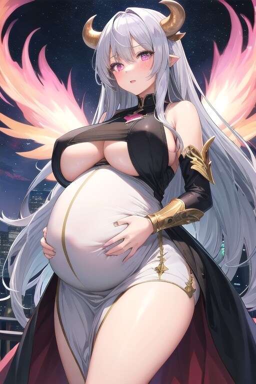 爆乳悪魔妊婦