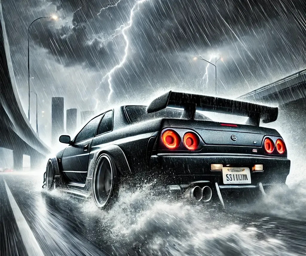 豪雨のスカイライン