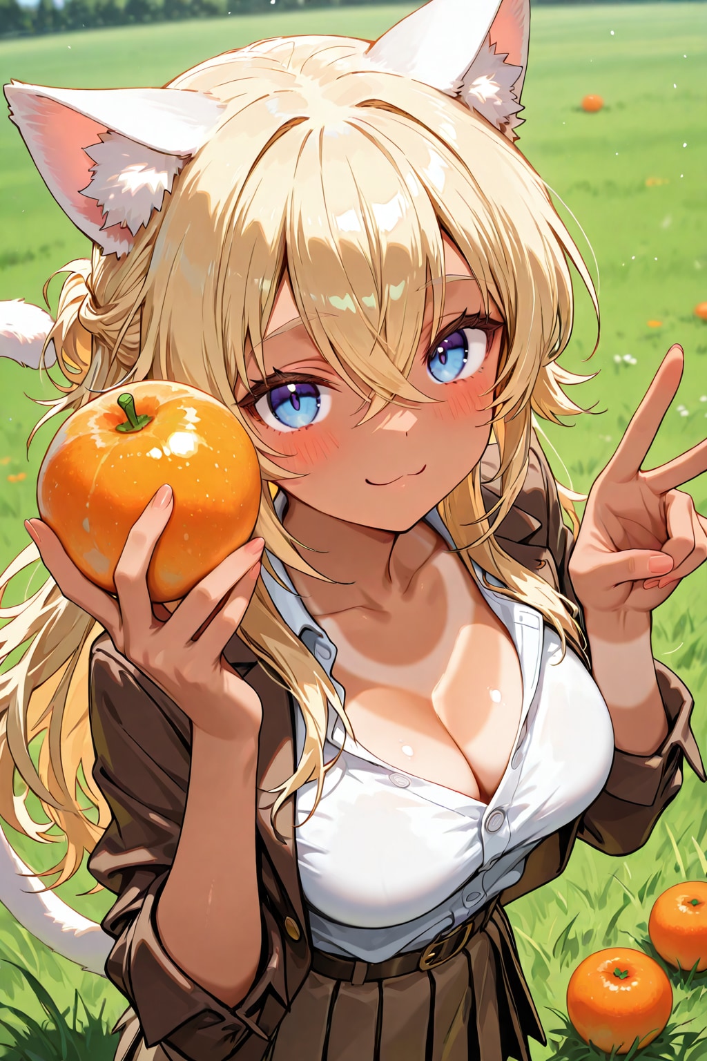 金髪ちゃんとオレンジ