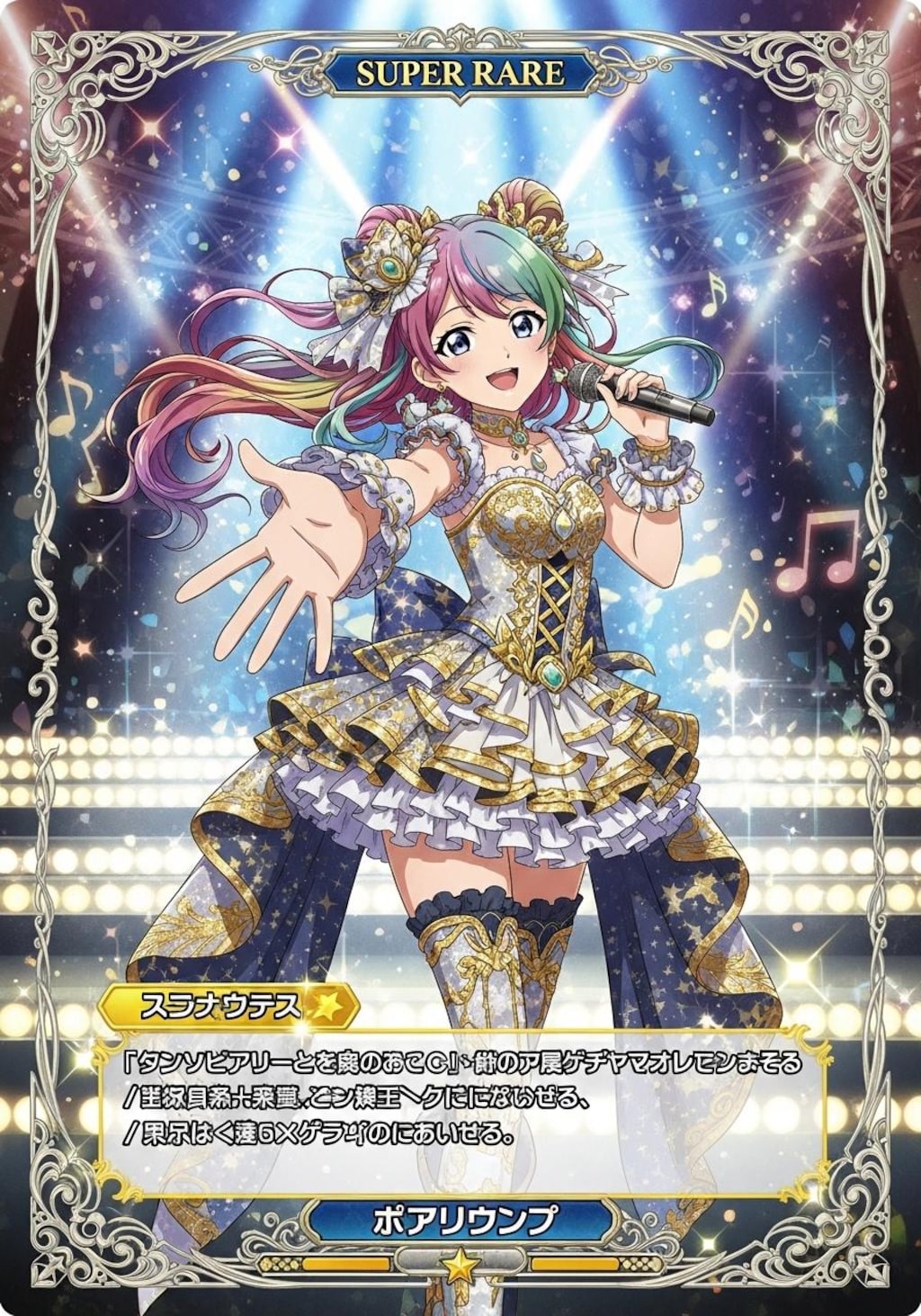 アイドルゲームSSRカード