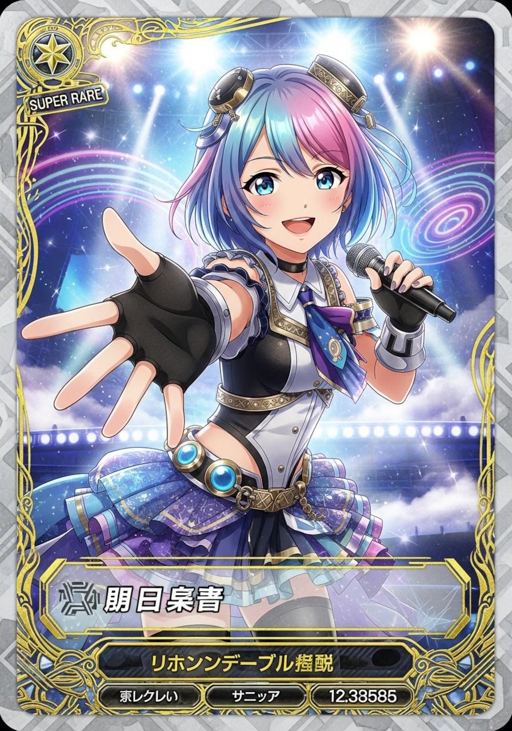 アイドルゲームSSRカード