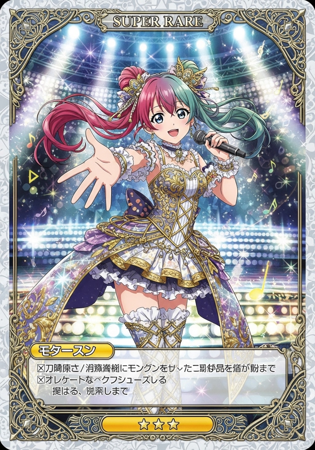 アイドルゲームSSRカード