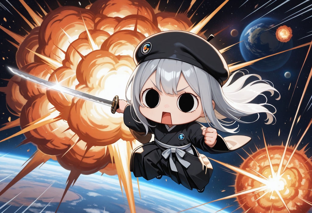 宇宙惑星へ討ち入りしてしまいよった侍えらいこっちゃ嬢