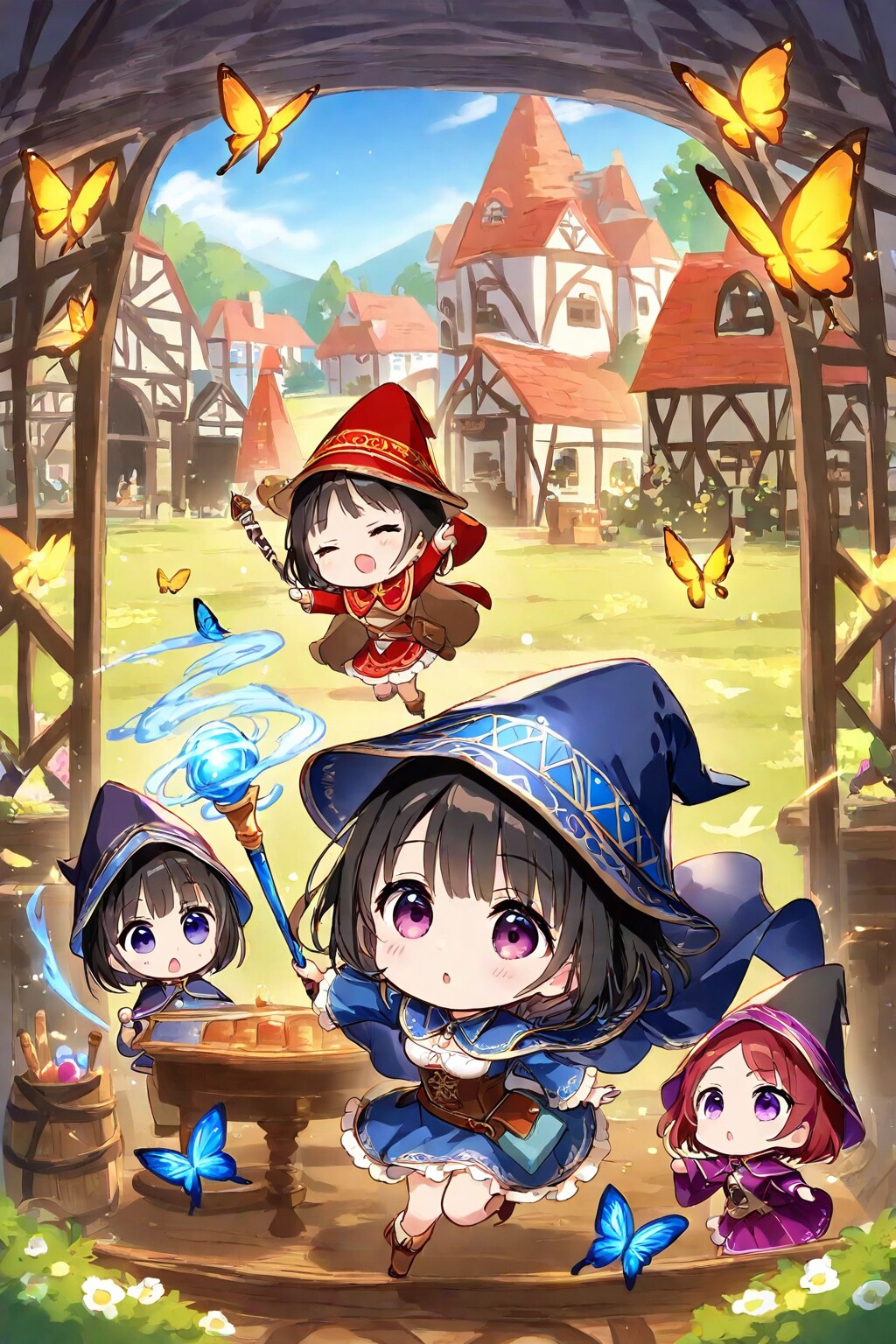 ちょうちょがでるまほー | の人気AIイラスト・グラビア