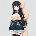 黒髪ロング 3枚目