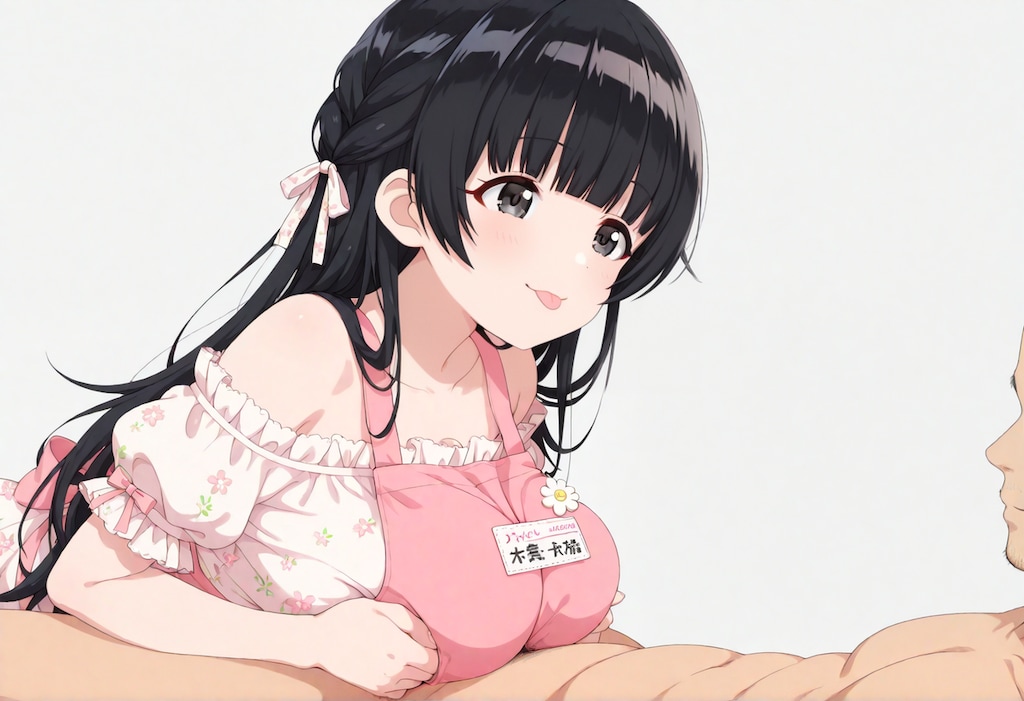 黒髪ロング