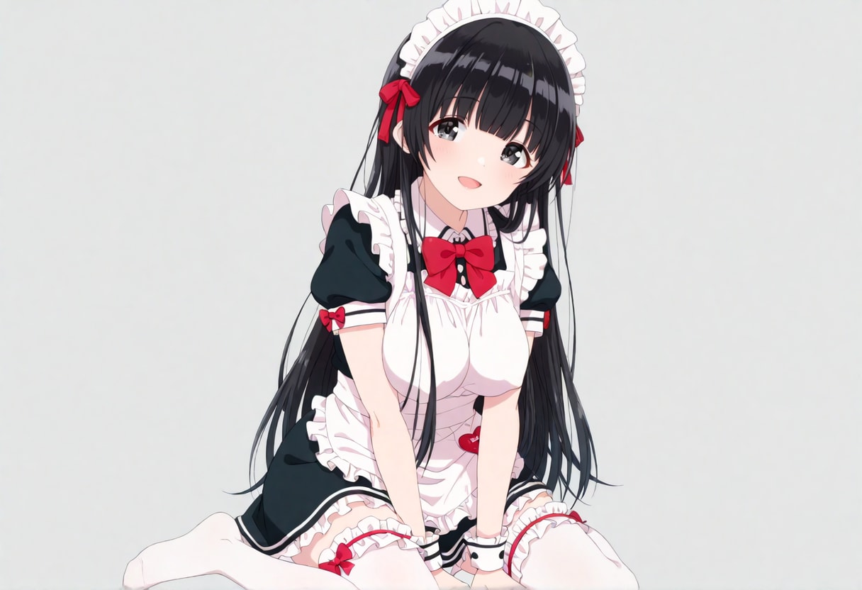 黒髪ロング