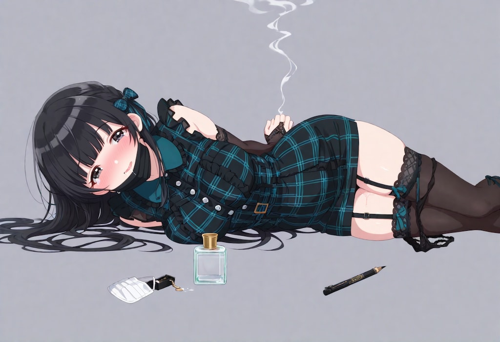 黒髪ロング