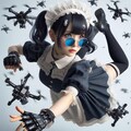 スカイペネトレイターでパルクール中のメイドX号 4枚目