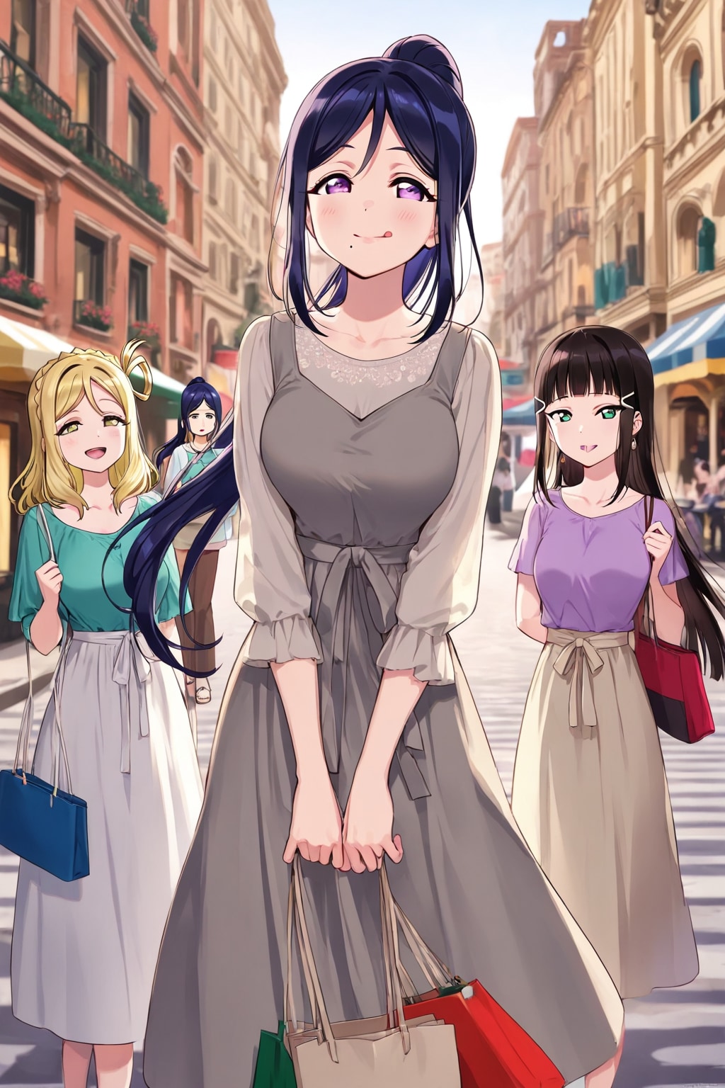 Aqours3年生トリオのイタリア旅行🇮🇹✈️❤️ | の人気AIイラスト・グラビア