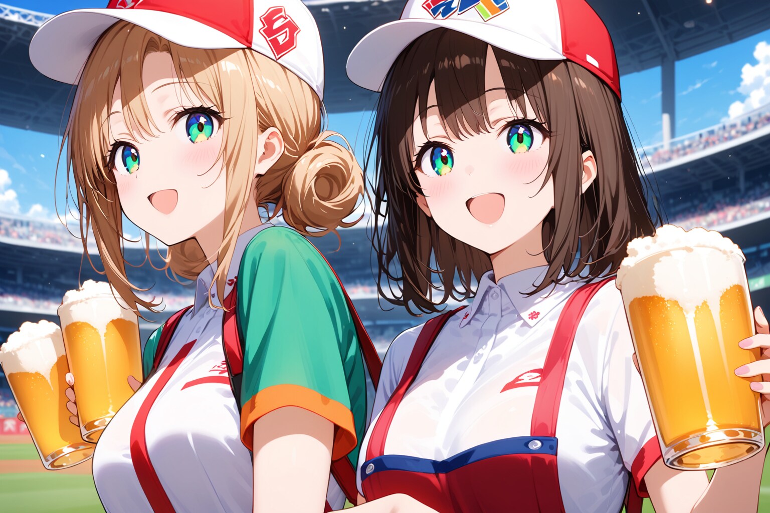 この笑顔に乾杯！ | の人気AIイラスト・グラビア