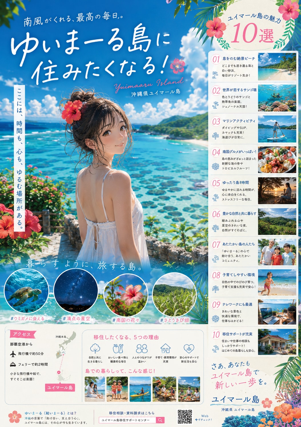 ゆいまーる島 | の人気AIイラスト・グラビア
