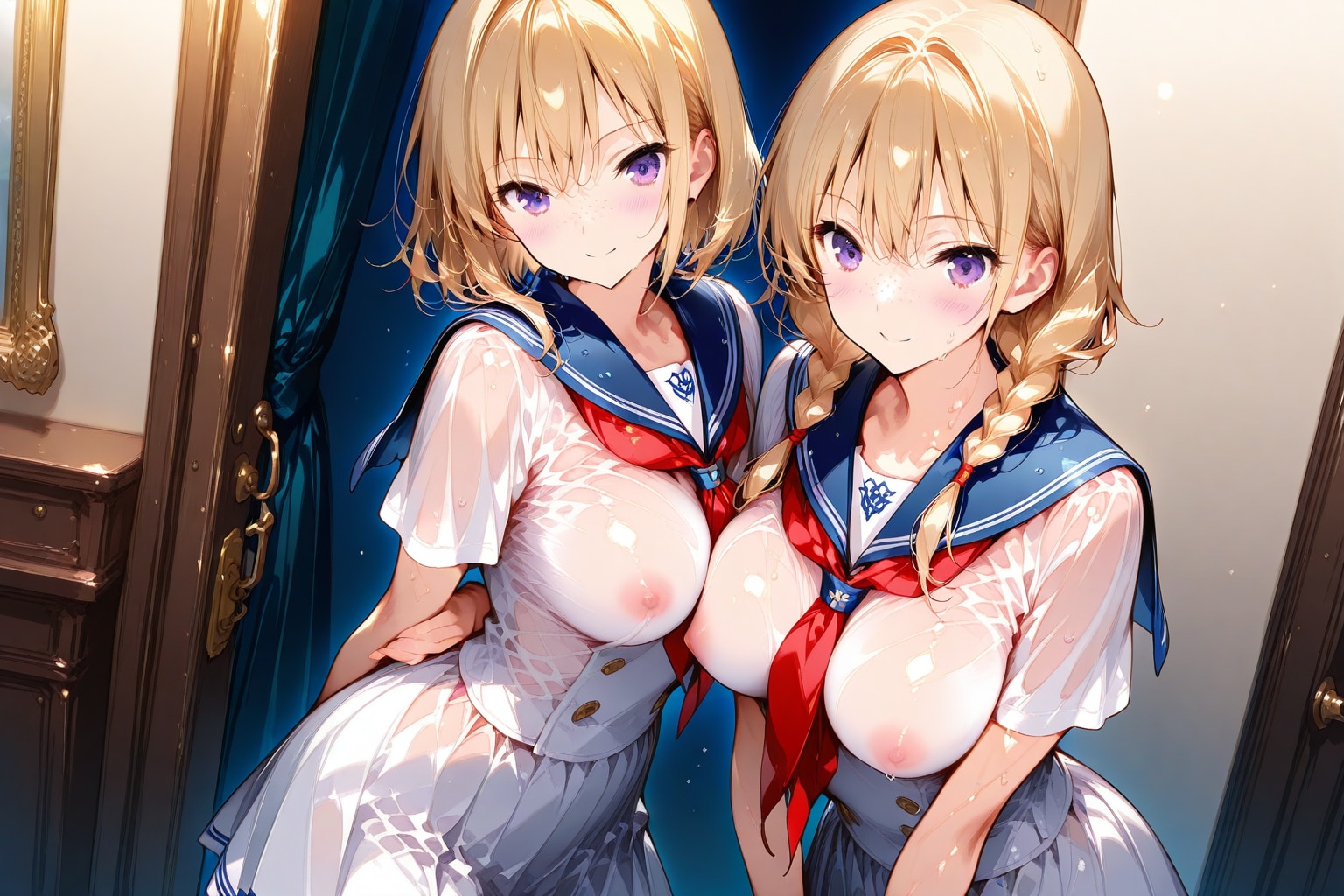 美人姉妹のお出迎え