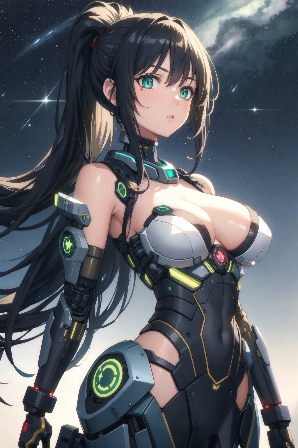 星空の下で