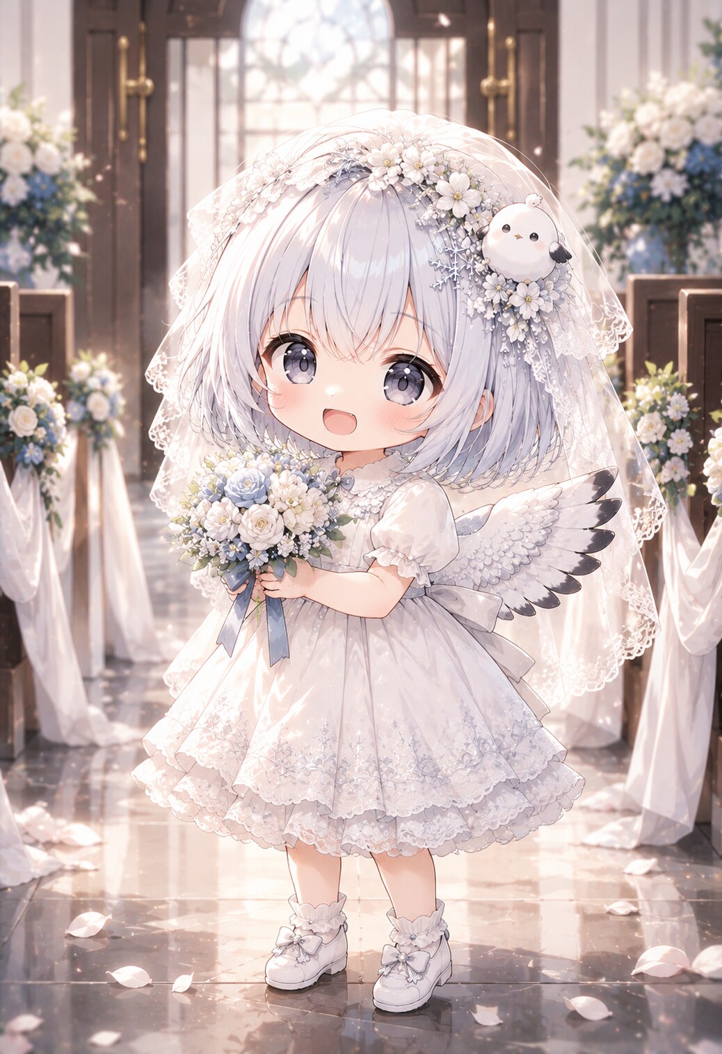 【シマちゃん】結婚式の予行演習？ | の人気AIイラスト・グラビア