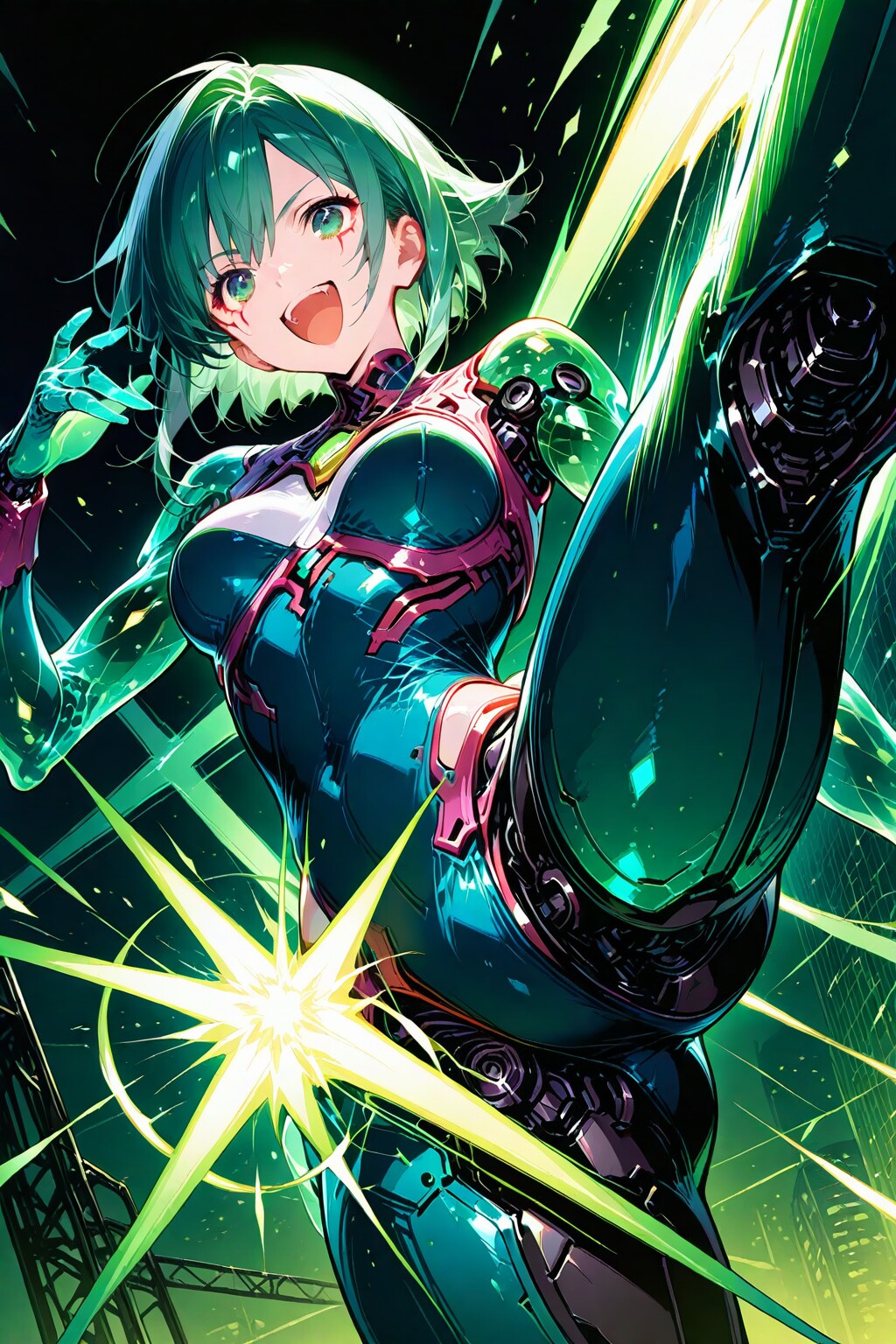 ちちぷい生成メカ娘　Green Idol 5