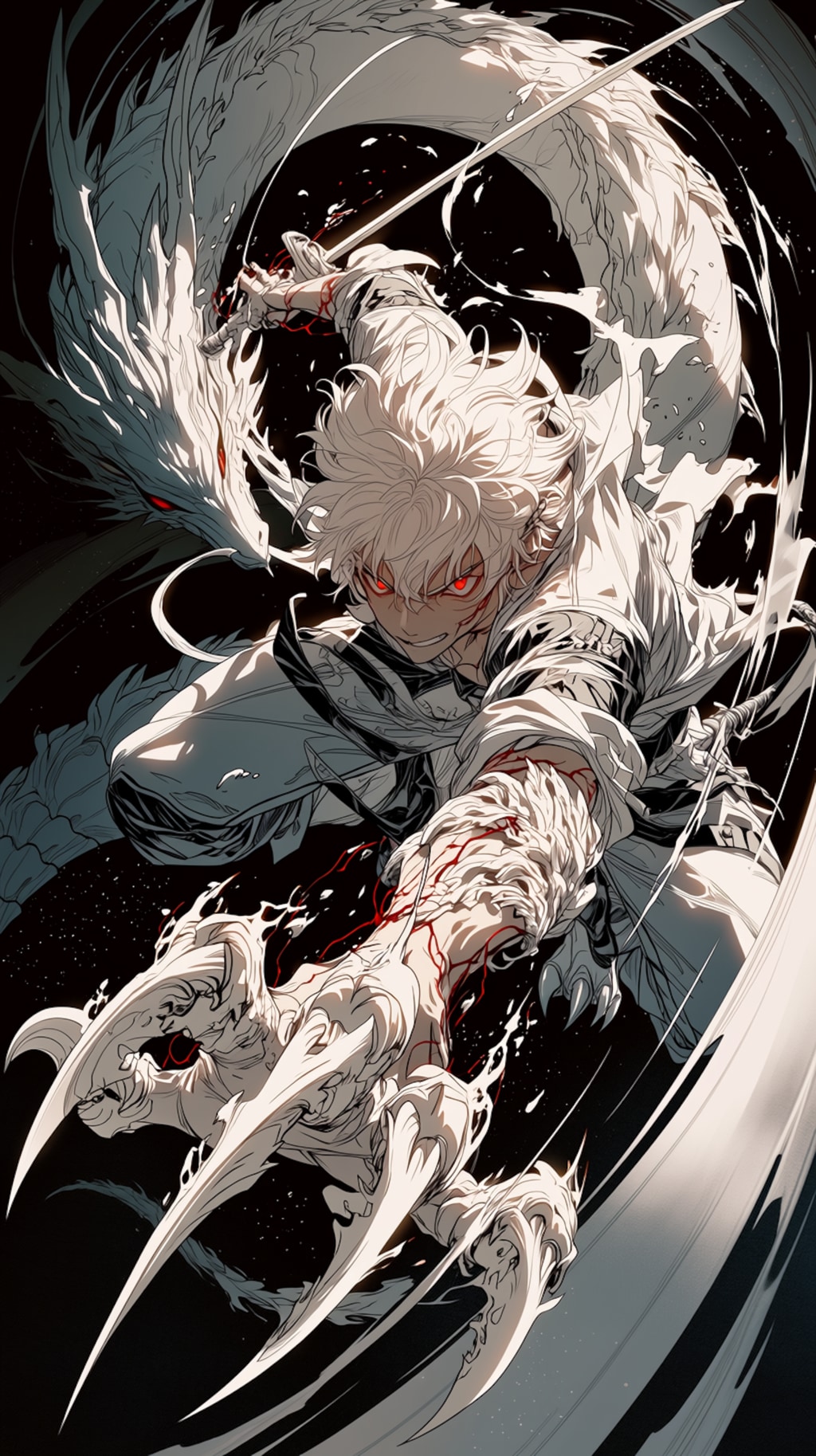 White Dragon Incarnate — The Arm Awakens 白龍をその身に宿す者 — 龍腕、覚醒