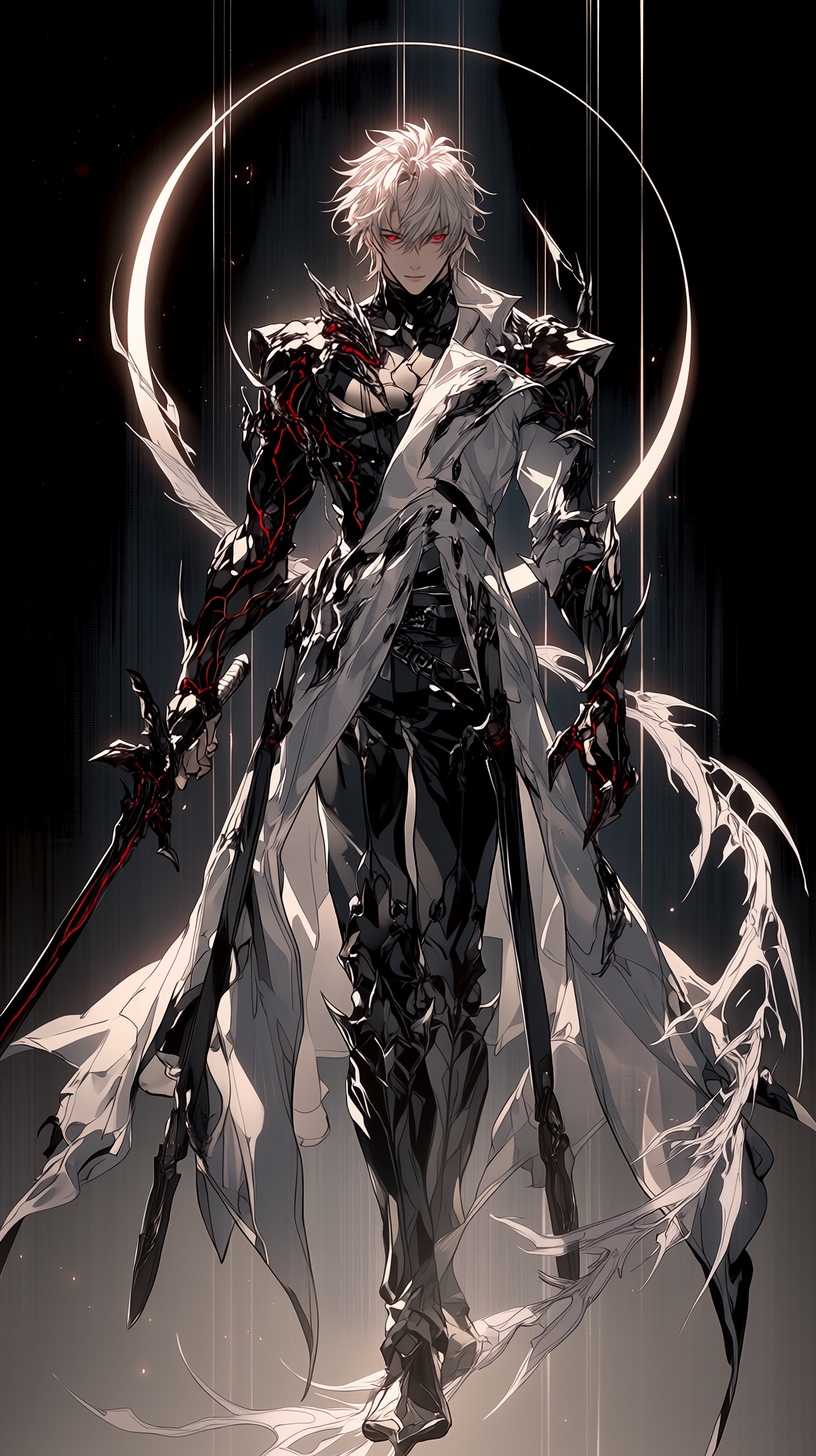 White Dragon Incarnate — The Arm Awakens 白龍をその身に宿す者 — 龍腕、覚醒 | の人気AIイラスト・グラビア