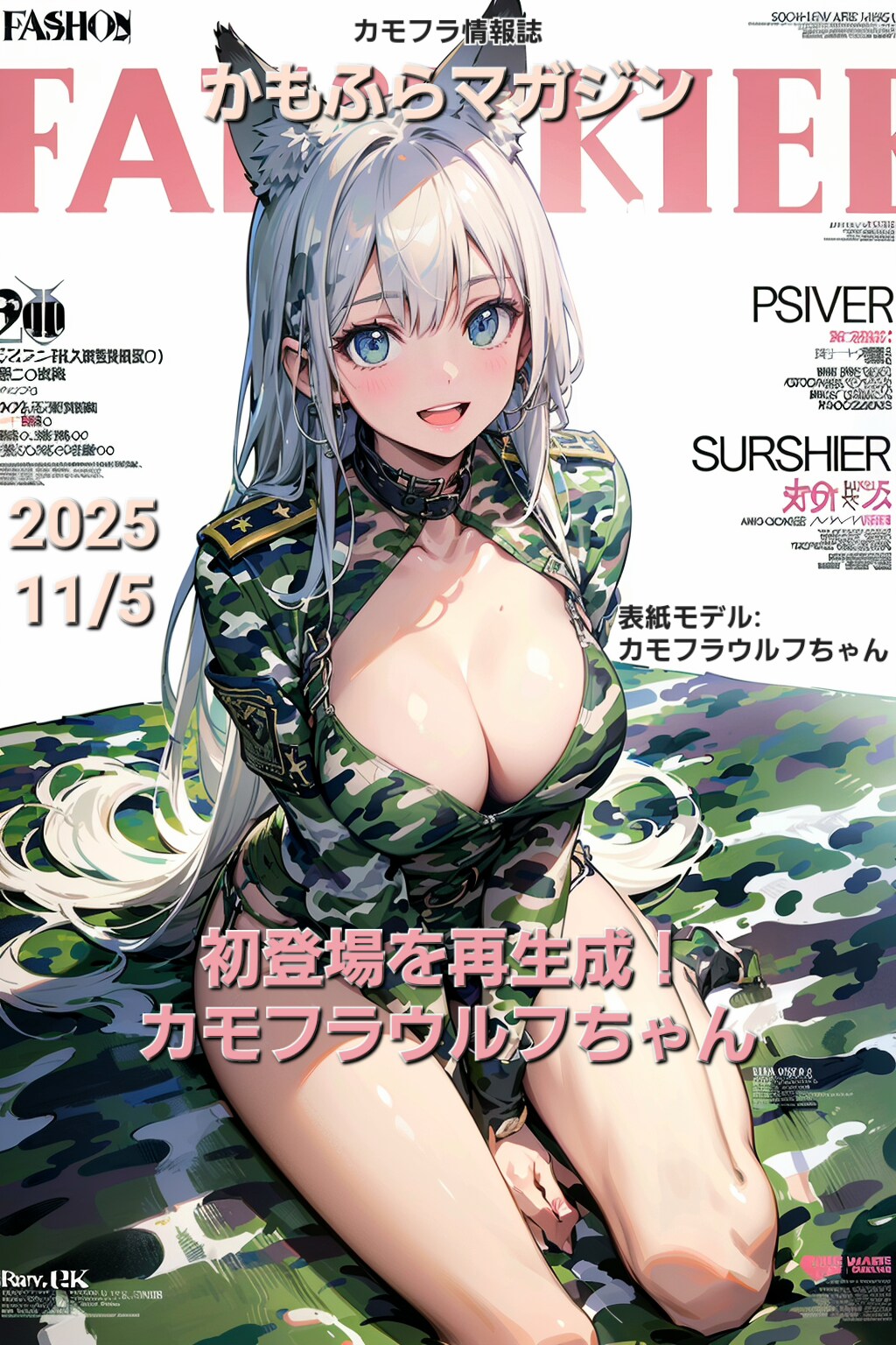 【過去作再生成】カモフラ情報誌「かもふらマガジン」🐺
