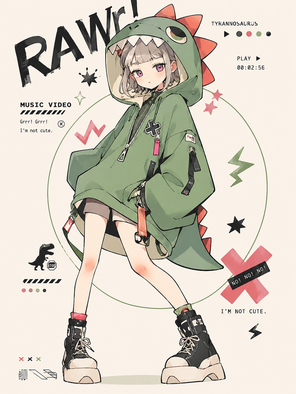 ティラノサウルスガールちゃん