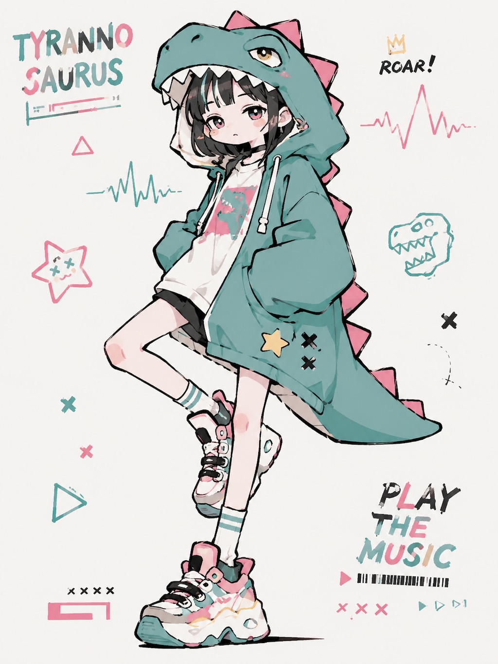 ティラノサウルスガールちゃん